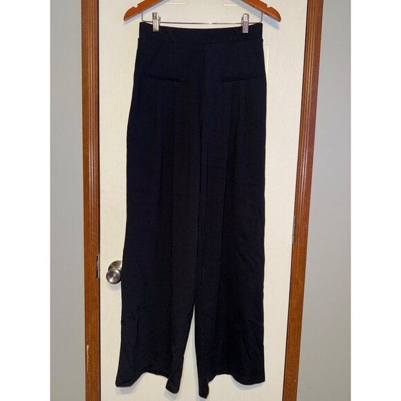 NWT OGL Ponte-De-Roma Drapey Bamboo Mid Rise Wide Leg Trouser Size Small - Picture 5 of 13